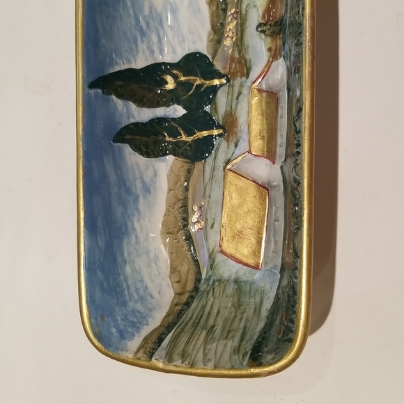 Vintage Bella Casa by Ganz large boat tray - Picture 2 of 13